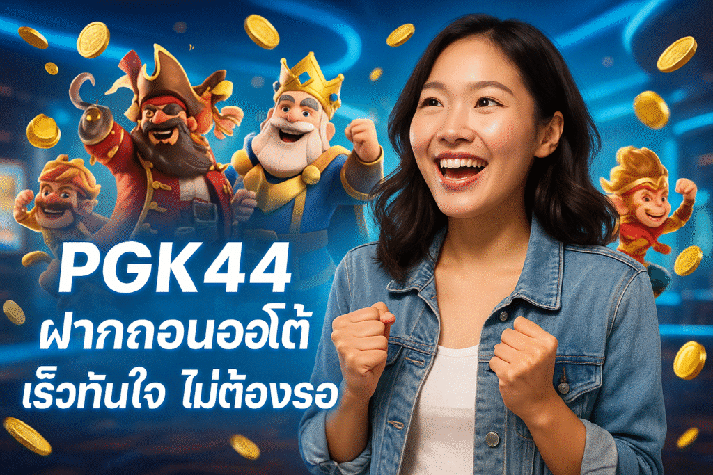 PGK44 ฝากถอนออโต้เร็วทันใจ ไม่ต้องรอ