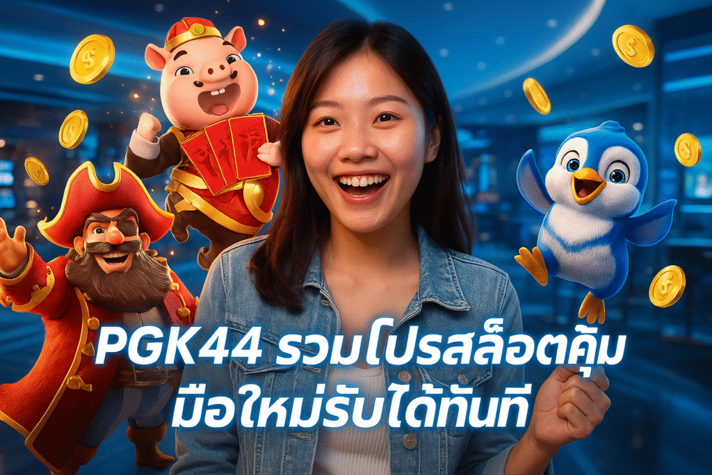 PGK44 รวมโปรสล็อตคุ้ม มือใหม่รับได้ทันที
